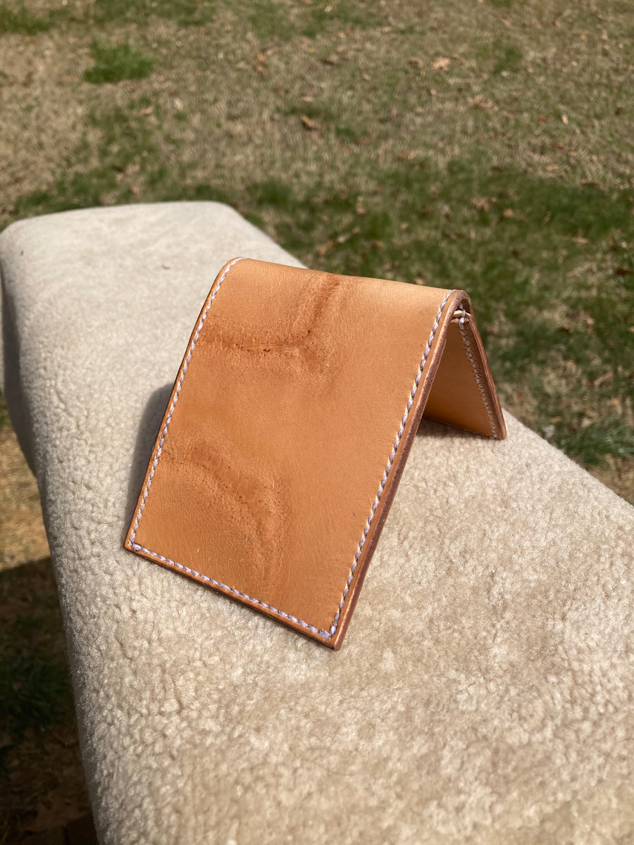 Barbed Wire Scar Leather Bifold Wallet