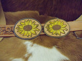 Sunflower belt buckle