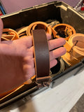 Full grain leather belts