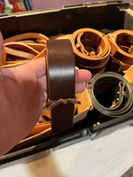 Full grain leather belts