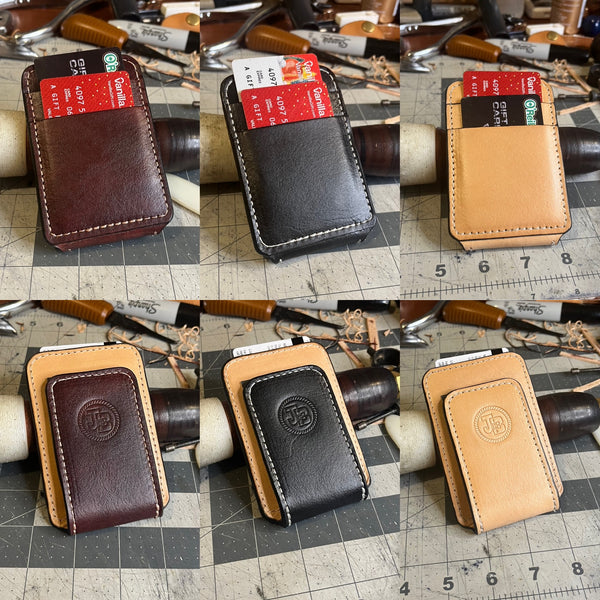 Magnetic money clip card holder