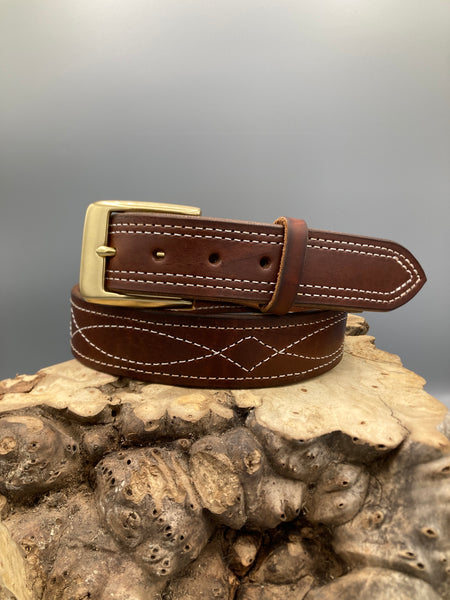 Decorative stitched belts